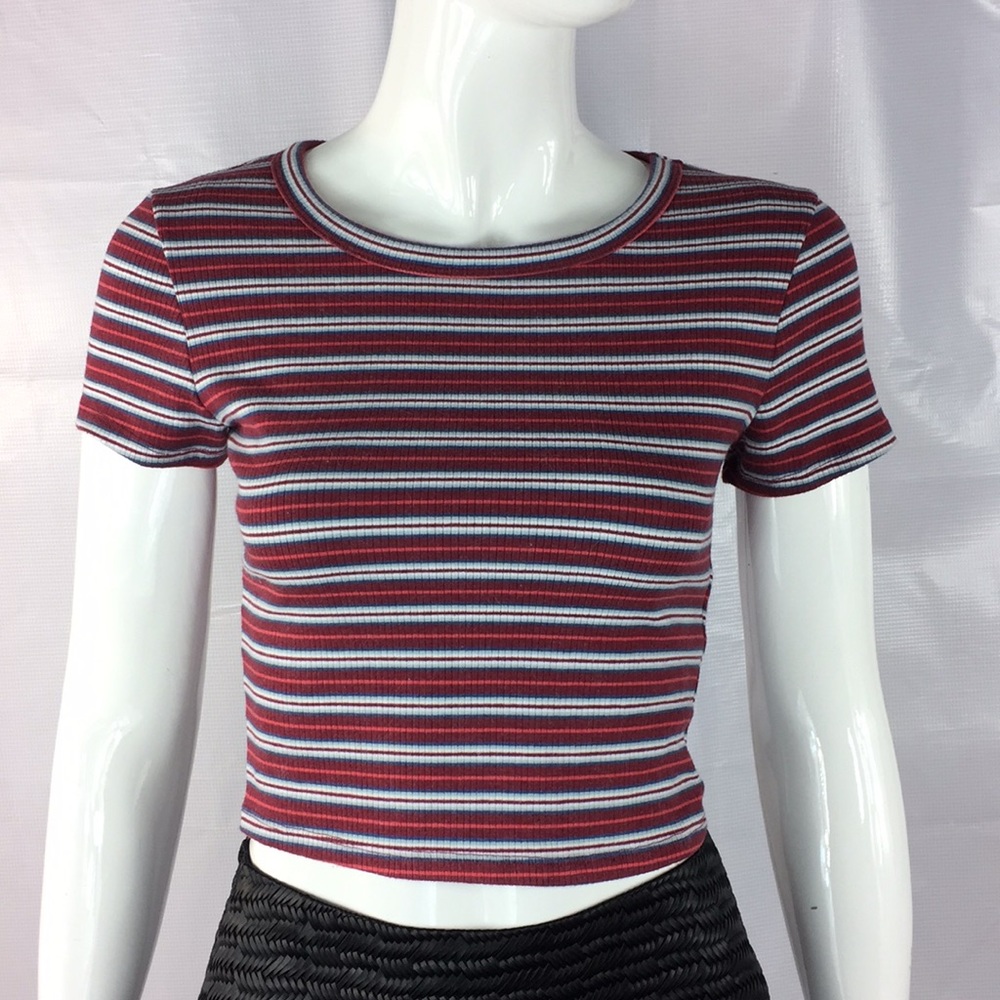Striped colorful crop top